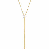 Teardrop Stone Lariat