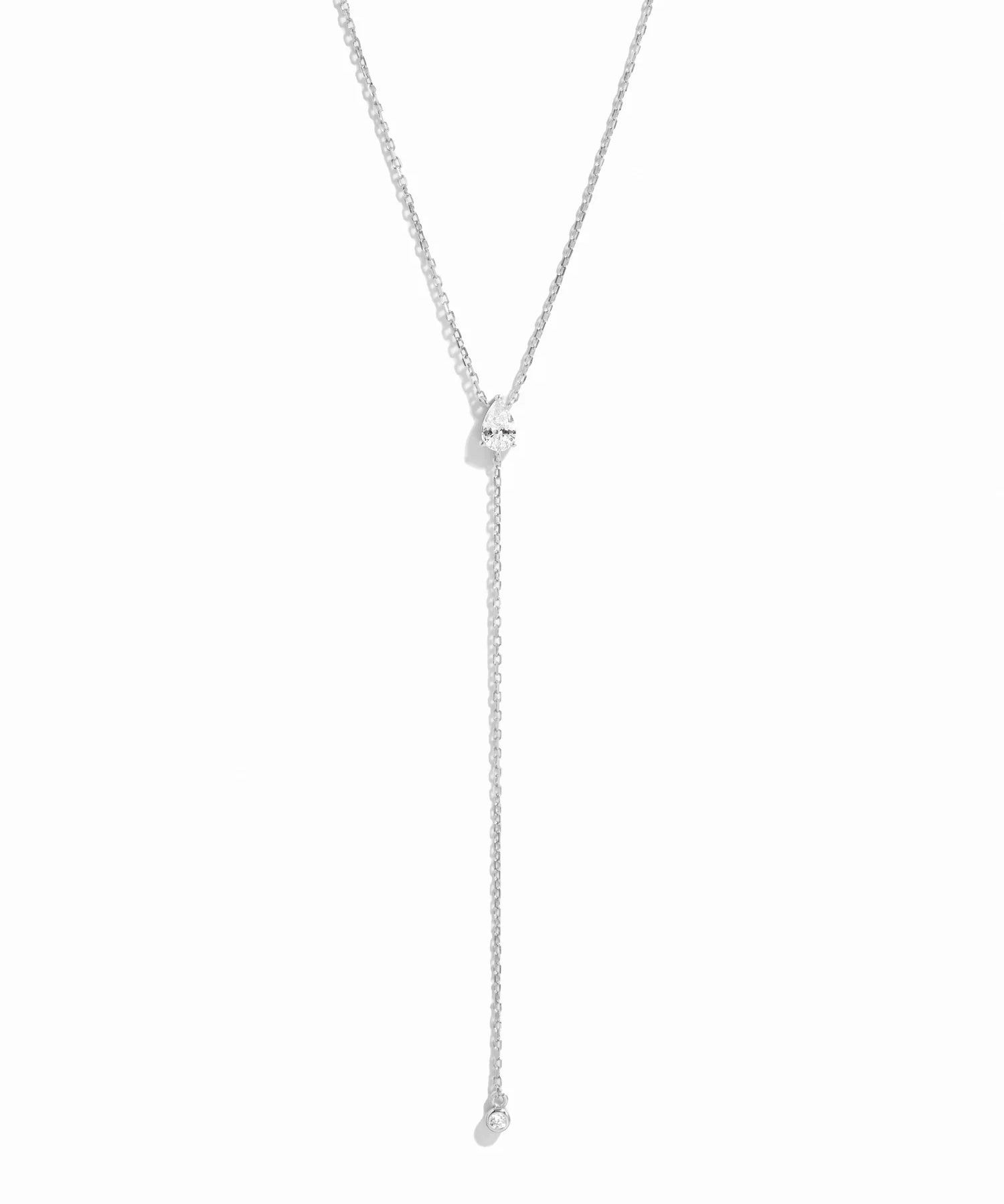 Teardrop Stone Lariat