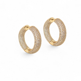 Aura Pavé Hoops