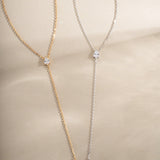 Teardrop Stone Lariat